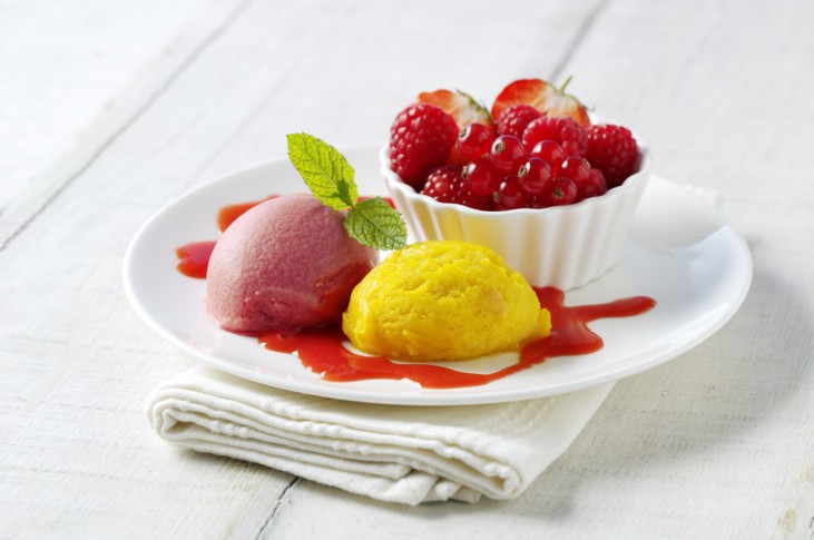 Mango & Raspberry Sorbets